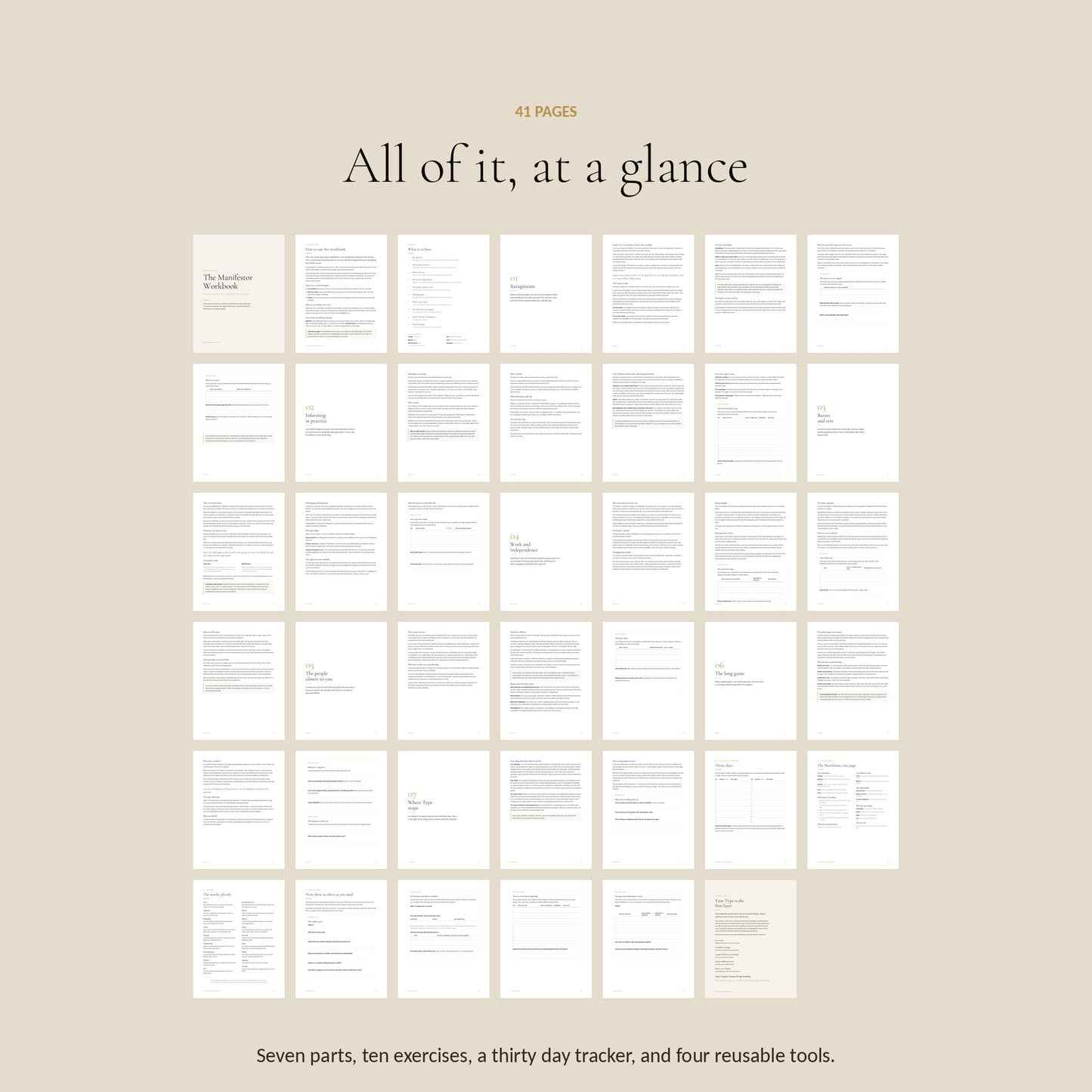 Human Design Manifestor Workbook, all 41 Pages