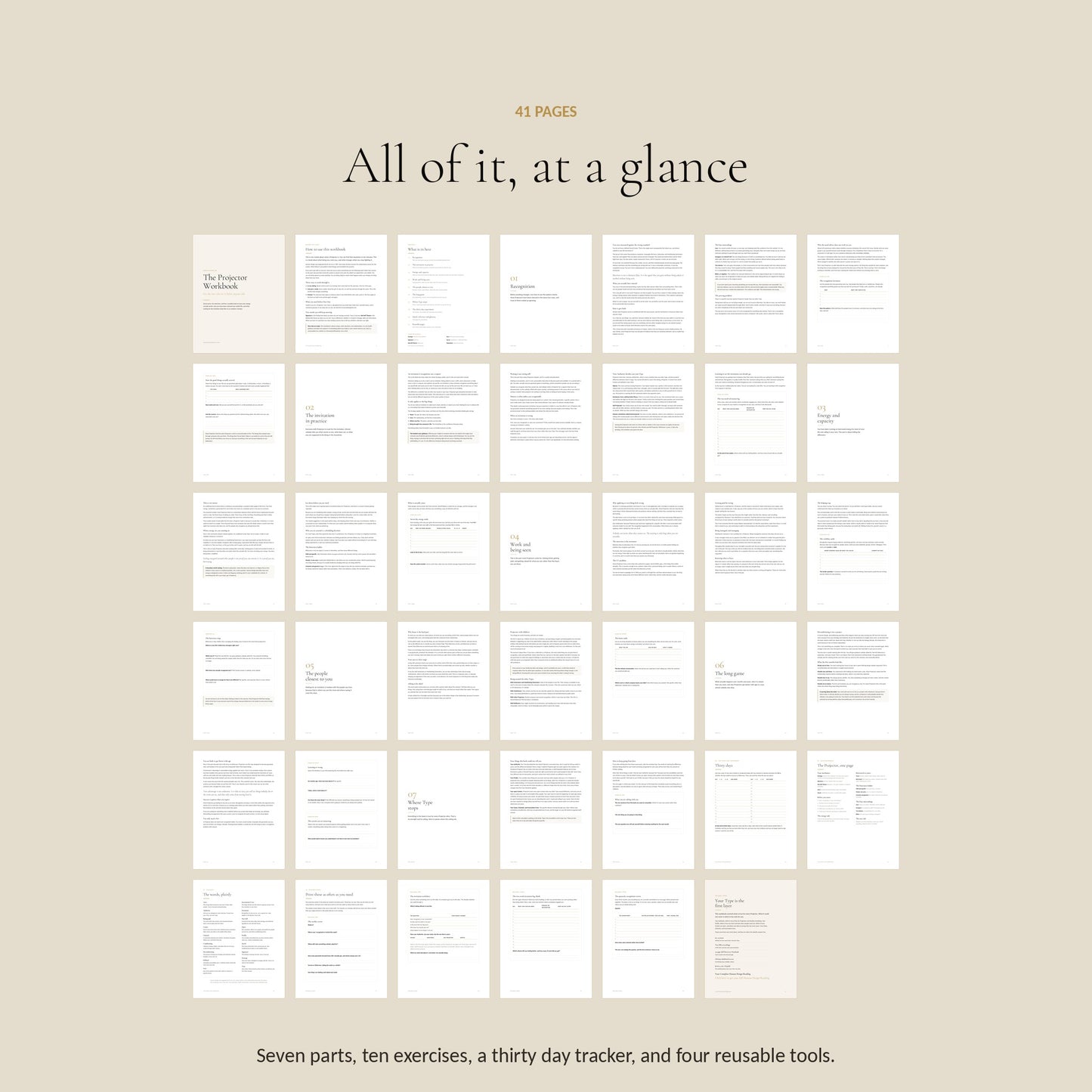 Human Design Projector Workbook, all 41 Pages