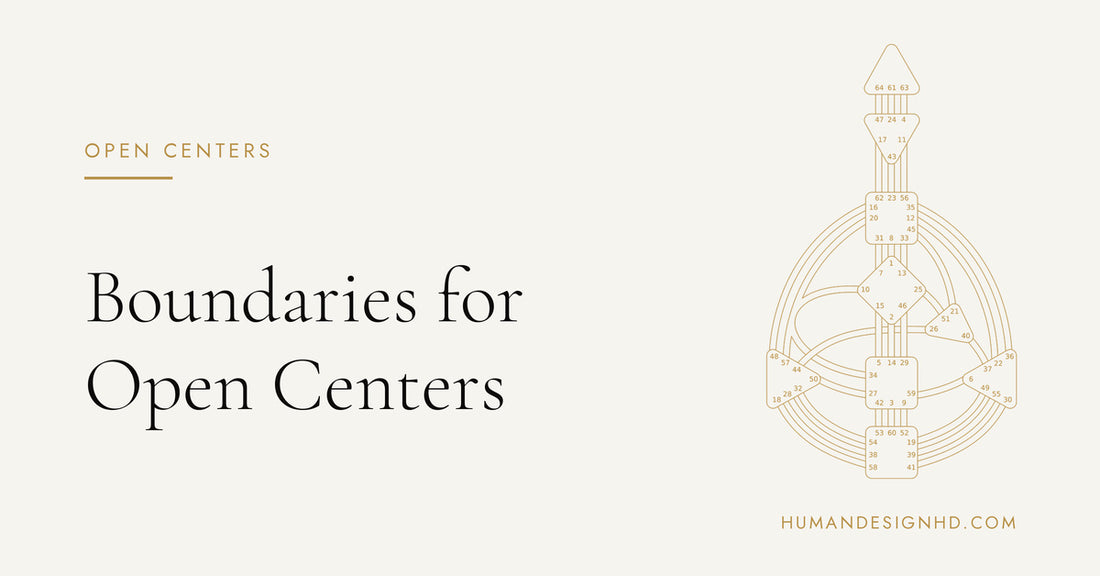 Boundaries for Open Centers. Human Design HD.