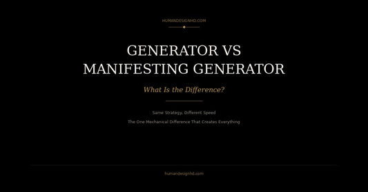 Generator vs Manifesting Generator comparison in Human Design