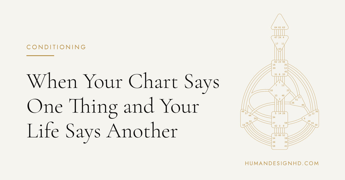 When Your Chart Says One Thing and Your Life Says Another. Human Design HD.
