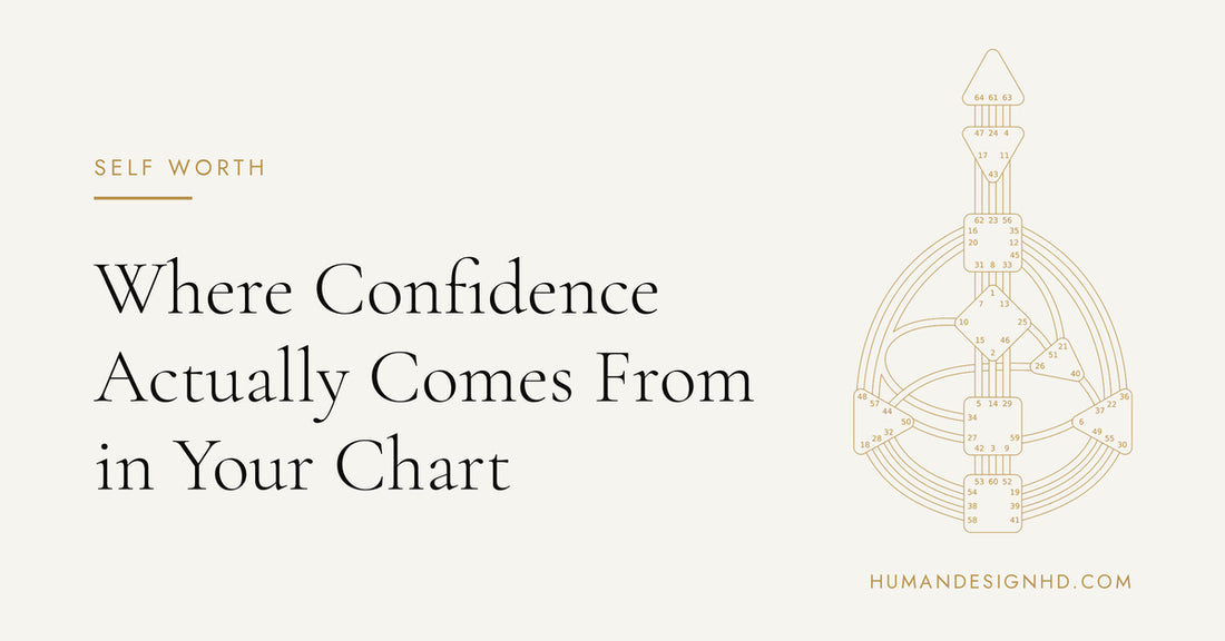 Where Confidence Actually Comes From in Your Chart. Human Design HD.