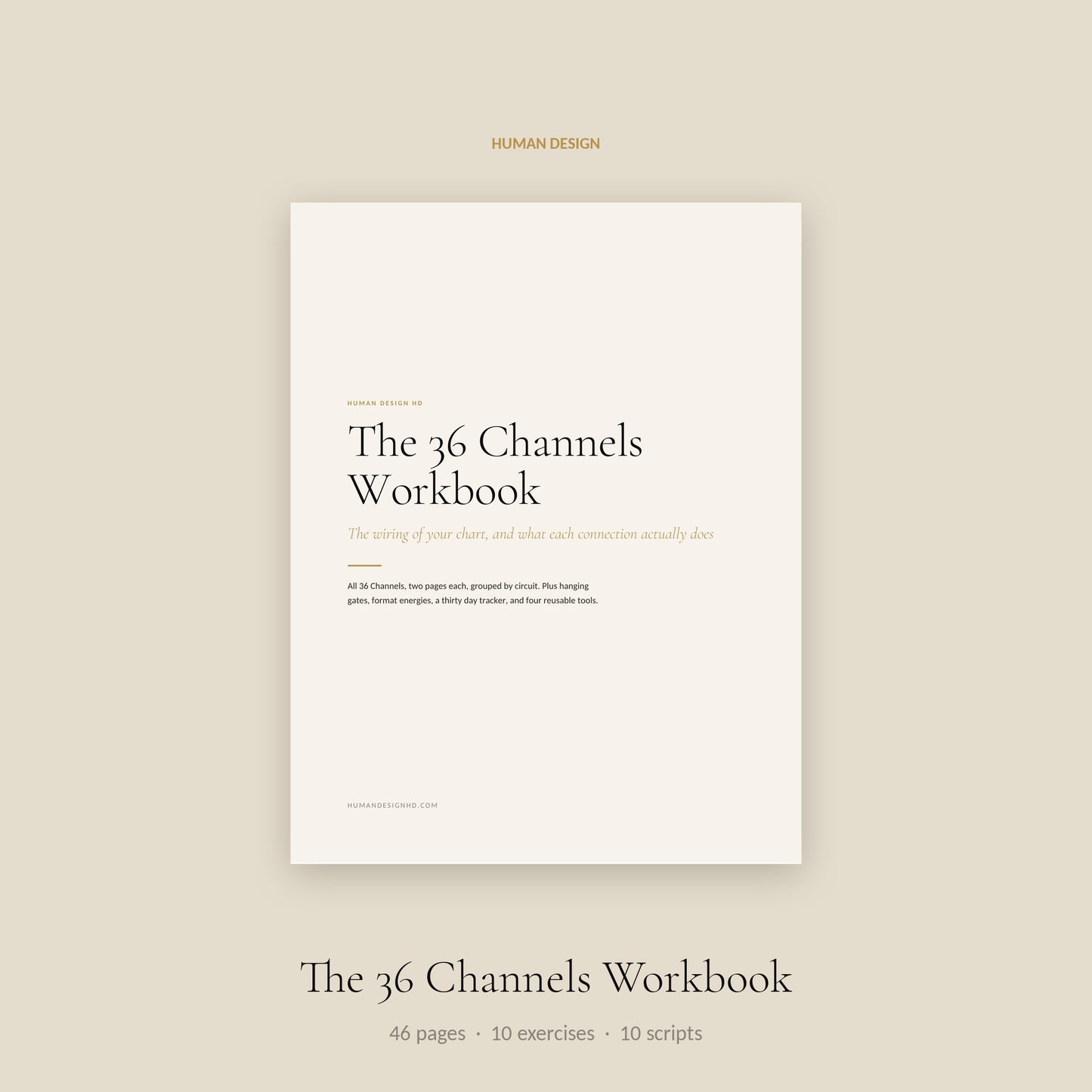 Human Design Channels Workbook cover
