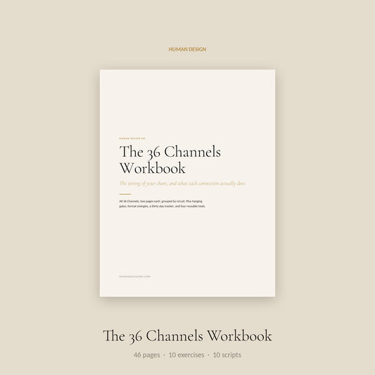 Human Design Channels Workbook cover
