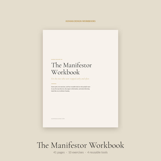 Human Design Manifestor Workbook cover