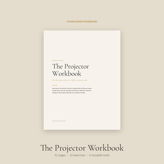 Human Design Projector Workbook cover