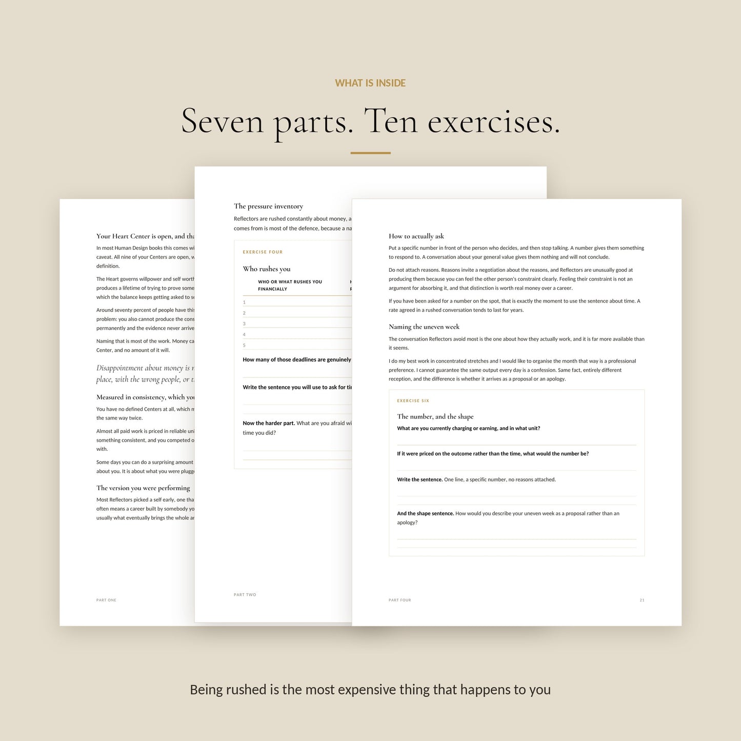 Human Design Reflector Money Workbook, what Is Inside
