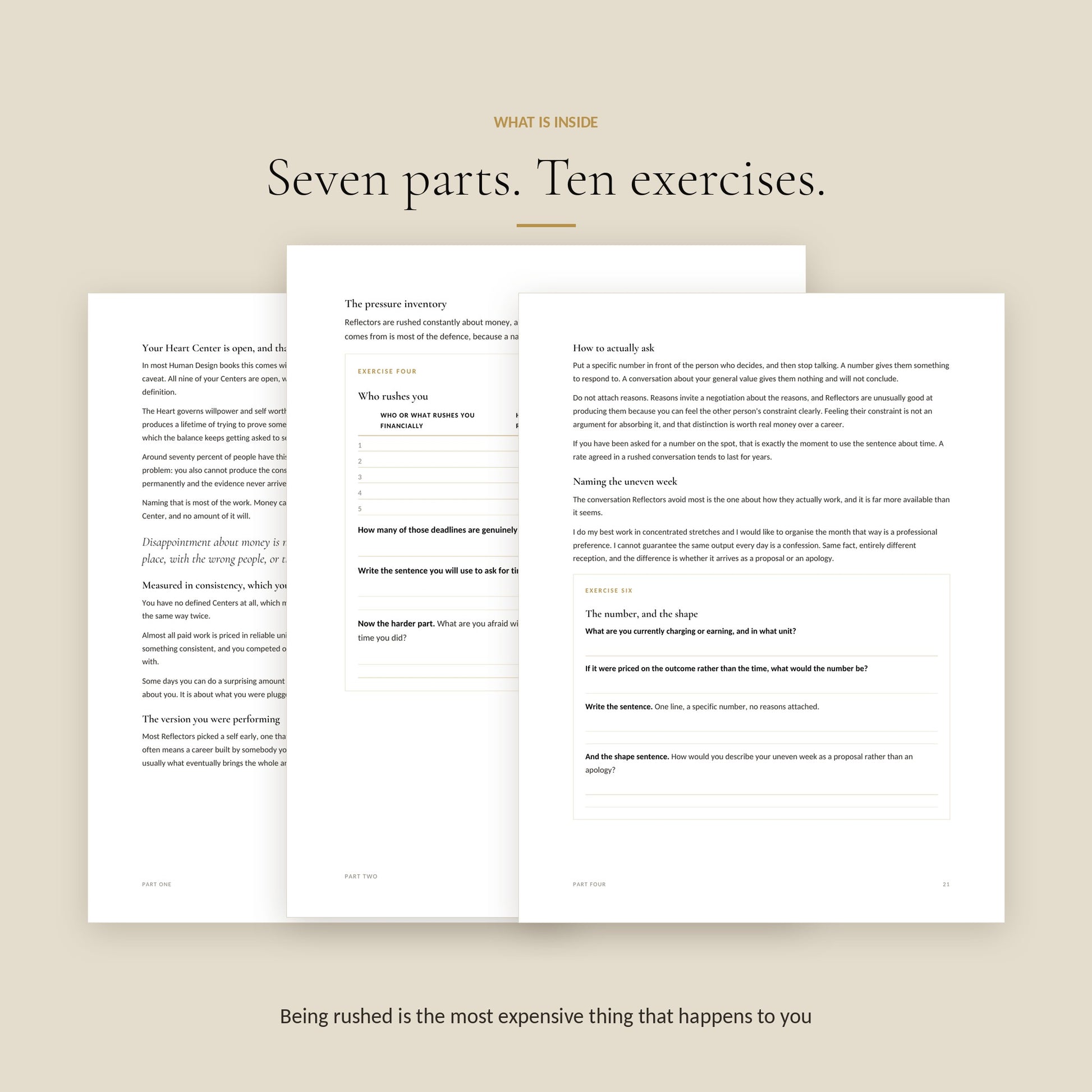 Human Design Reflector Money Workbook, what Is Inside
