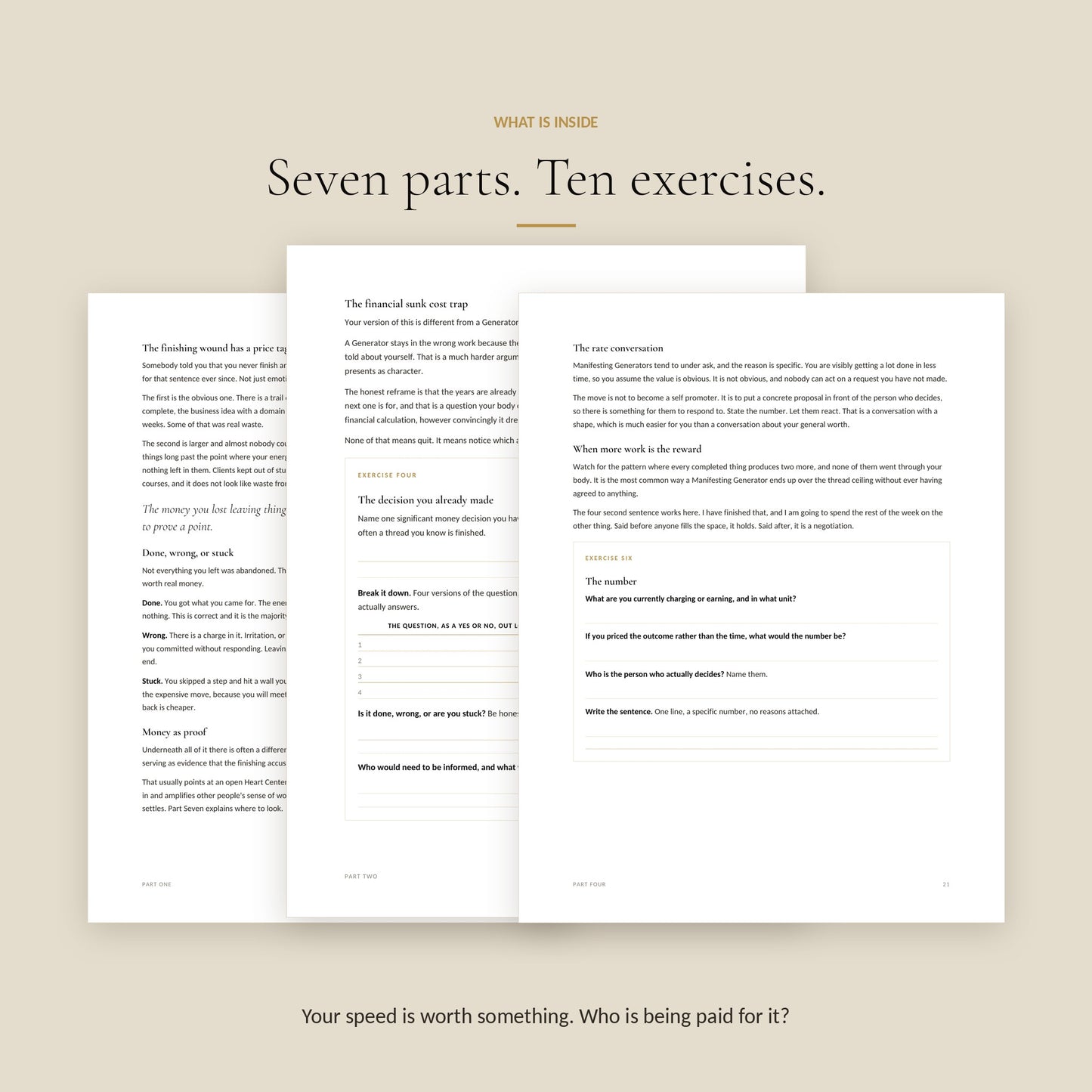 Human Design Manifesting Generator Money Workbook, what Is Inside