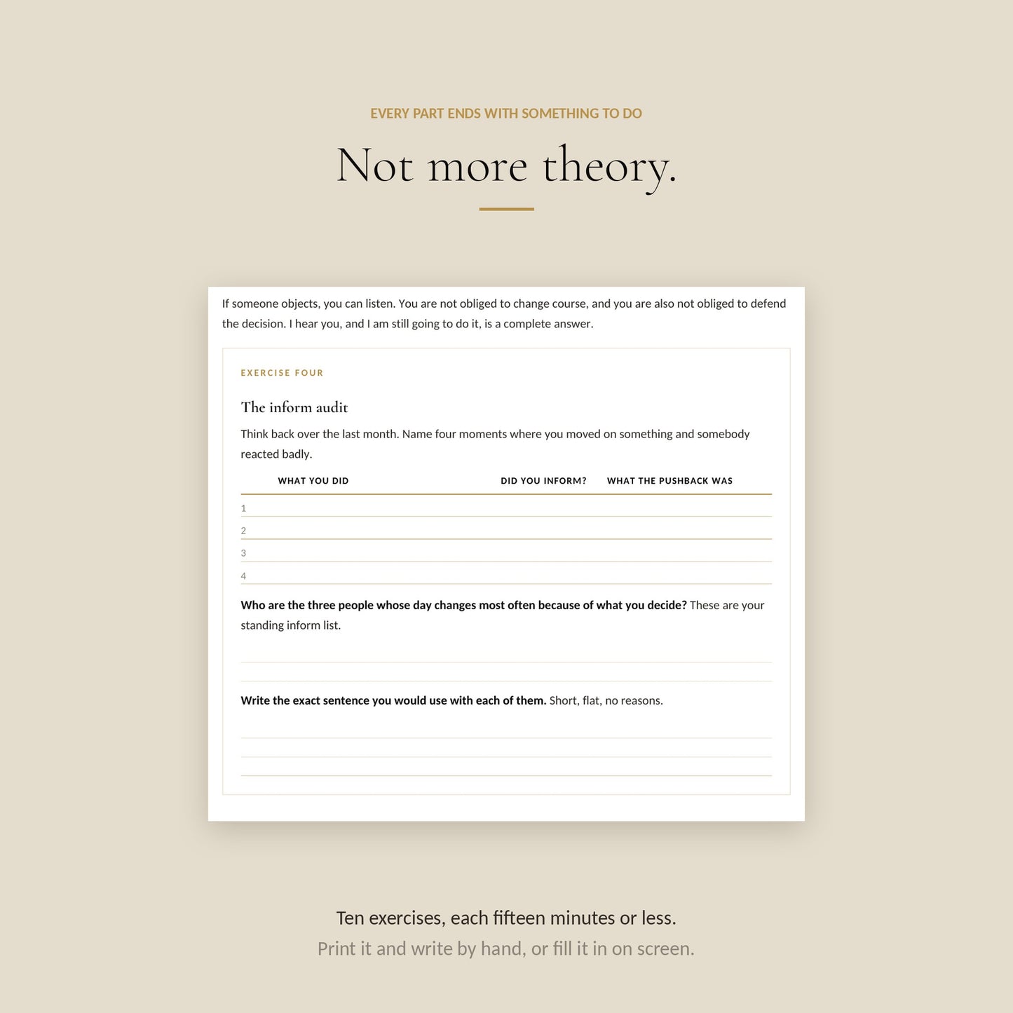 Human Design Manifesting Generator Workbook, exercises