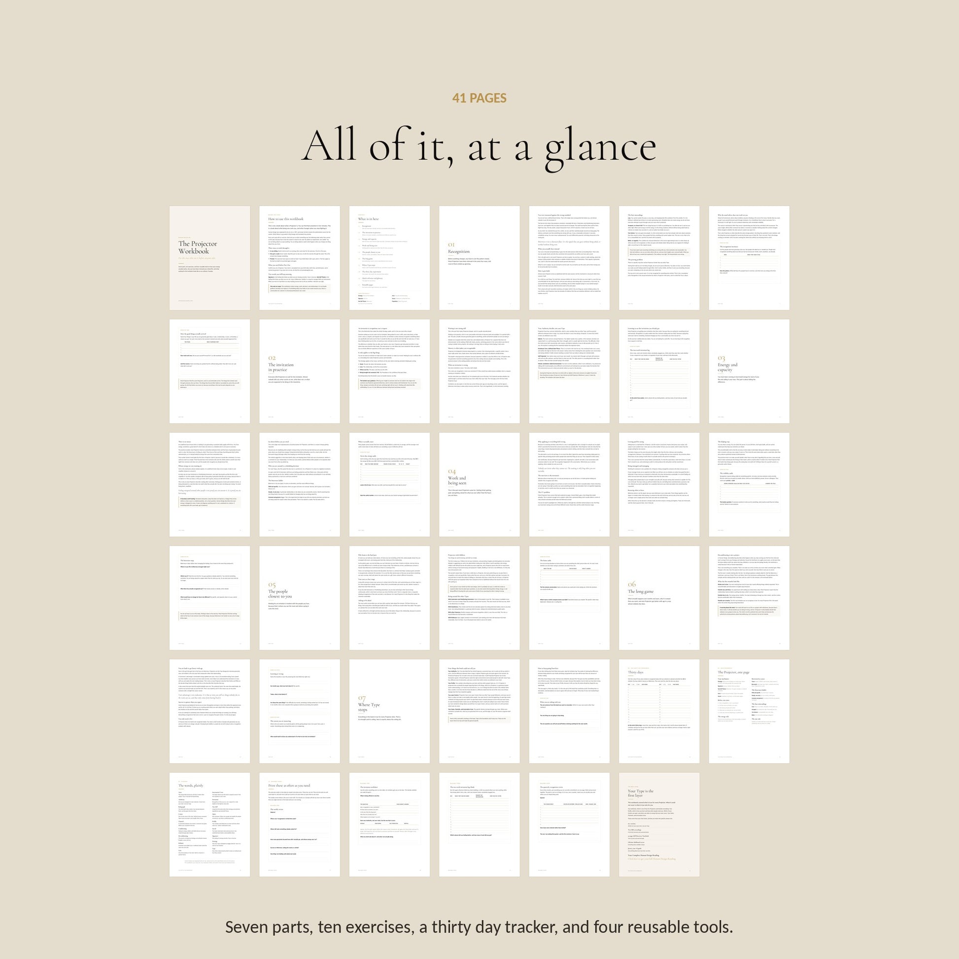 Human Design Projector Workbook, all 41 Pages