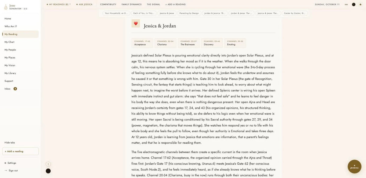 Pair page inside a family reading, covering two people in a household of three